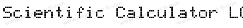 Scientific Calculator LCD字体转换